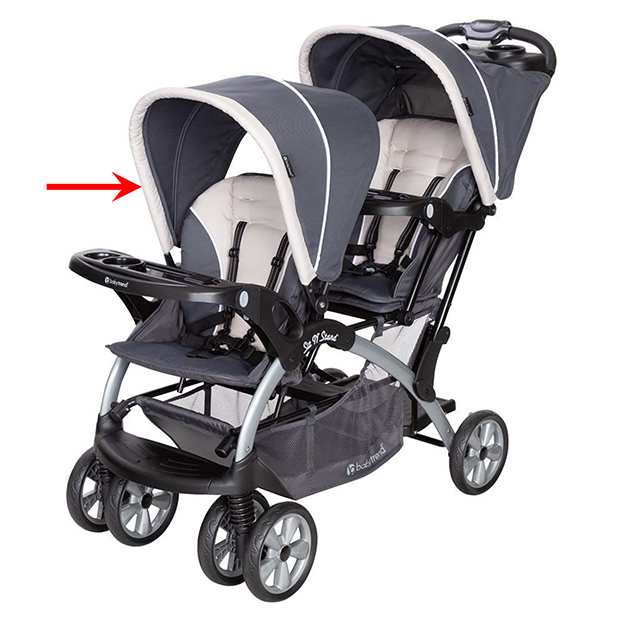 Baby Trend Sit N’ Stand Double stroller, model number beginning SS76