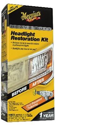 Packaging of Meguiar’s Heavy Duty Headlight Restoration Kit (Product #G2980)