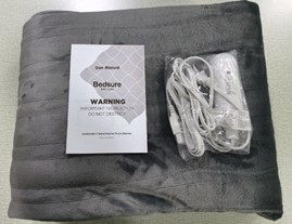 Recalled Electric Solid Flannel Heating Blanket with White Digital Controller Model BS-HB5060