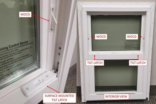 Recalled MI Windows and Doors 1620 vinyl single-hung impact window