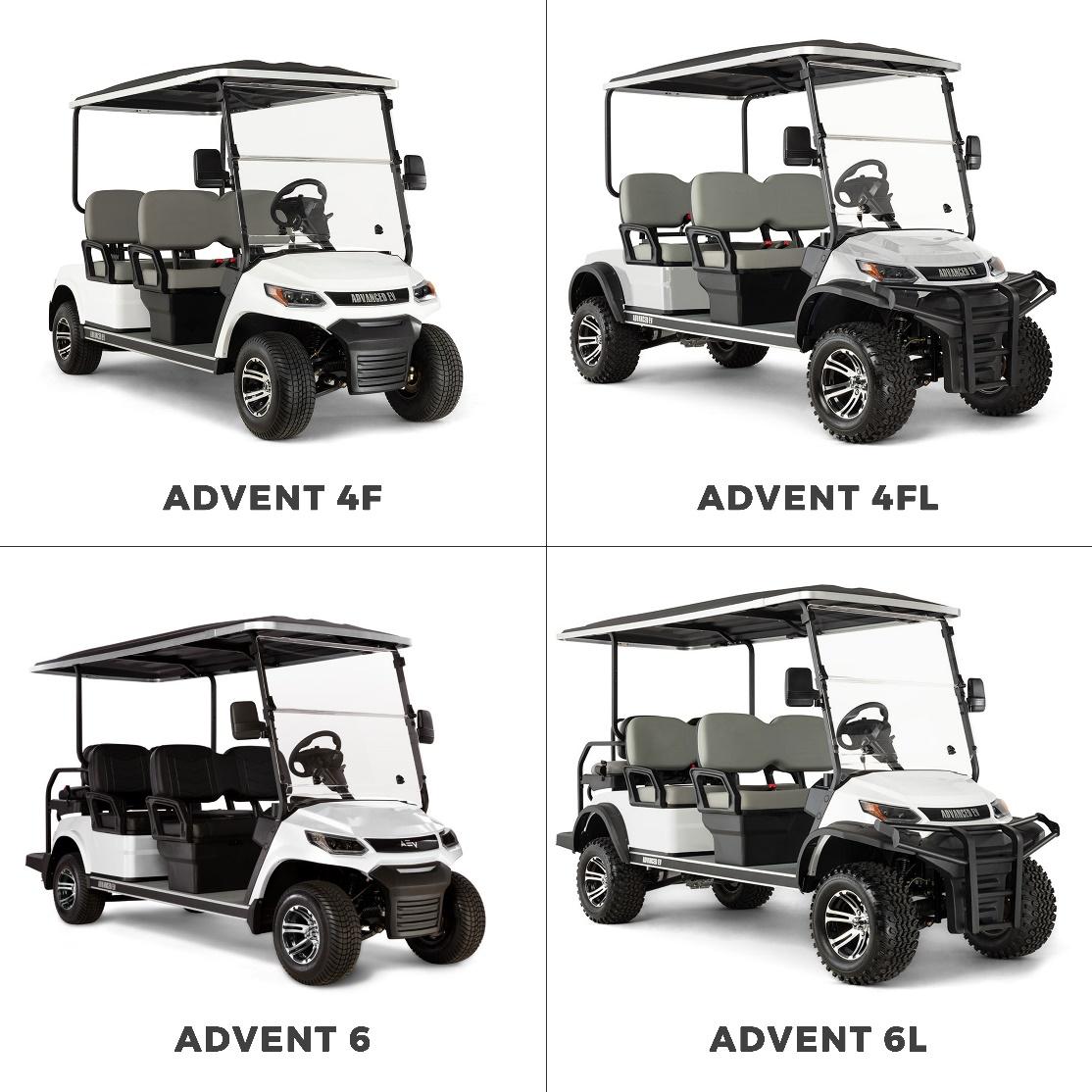 Recalled Advent 4F, Advent 4FL, Advent 6 and Advent 6L Golf Carts