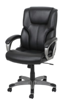Recalled Amazon Basics Executive Desk Chair - black