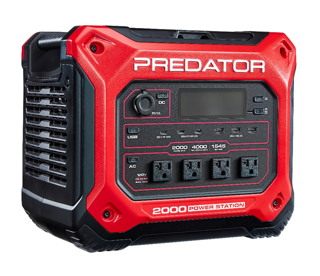 Recalled Predator 2000 Watt Power Station (SKU #70084; UPC # 193175488718)