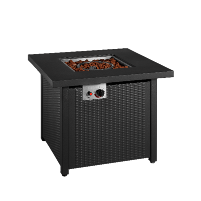 Recalled Insignia fire table with lava rock fill (30 inch), Model NS-PFT30BK03