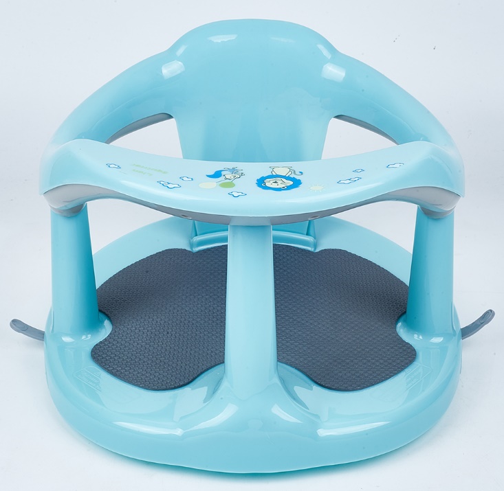 Recalled Superb Sports baby bath seat – light blue (front view)